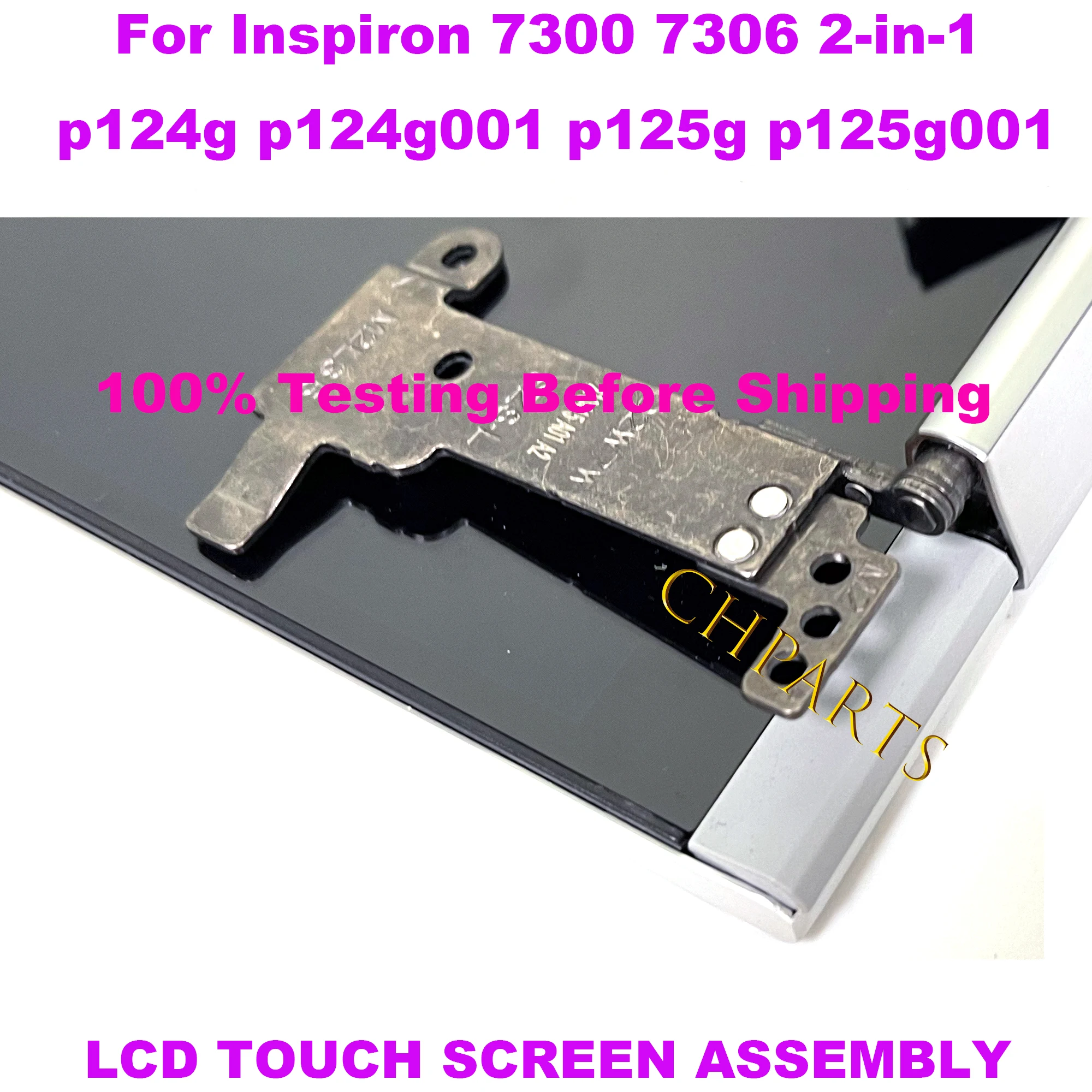 Imagem -04 - Tela de Toque Lcd para Dell Inspiron em P124g P124g001 P125g P125g001 Montagem Completa Prata Fhd Uhd