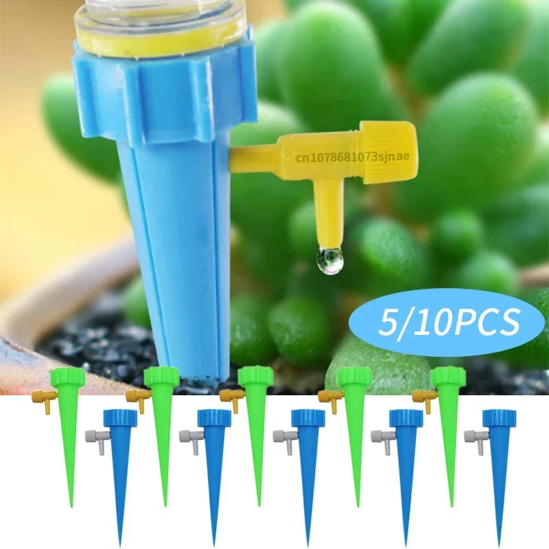 Automatic Drip Irrigation System Self Watering Spike for Flower Plants Greenhouse Garden Adjustable Auto Water Dripper Device