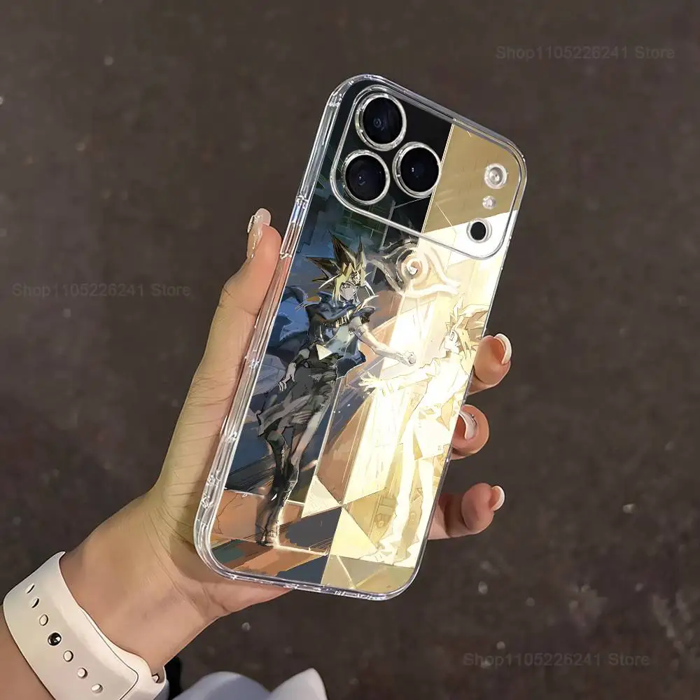 Etui silikonowe, przezroczyste, miękkie na iPhone 16, 13, 12, 11, 17, 14, 15, Pro, Max, Plus, X, XS, XR, SE, Mini z motywem gry Yu-Gi-Oh!