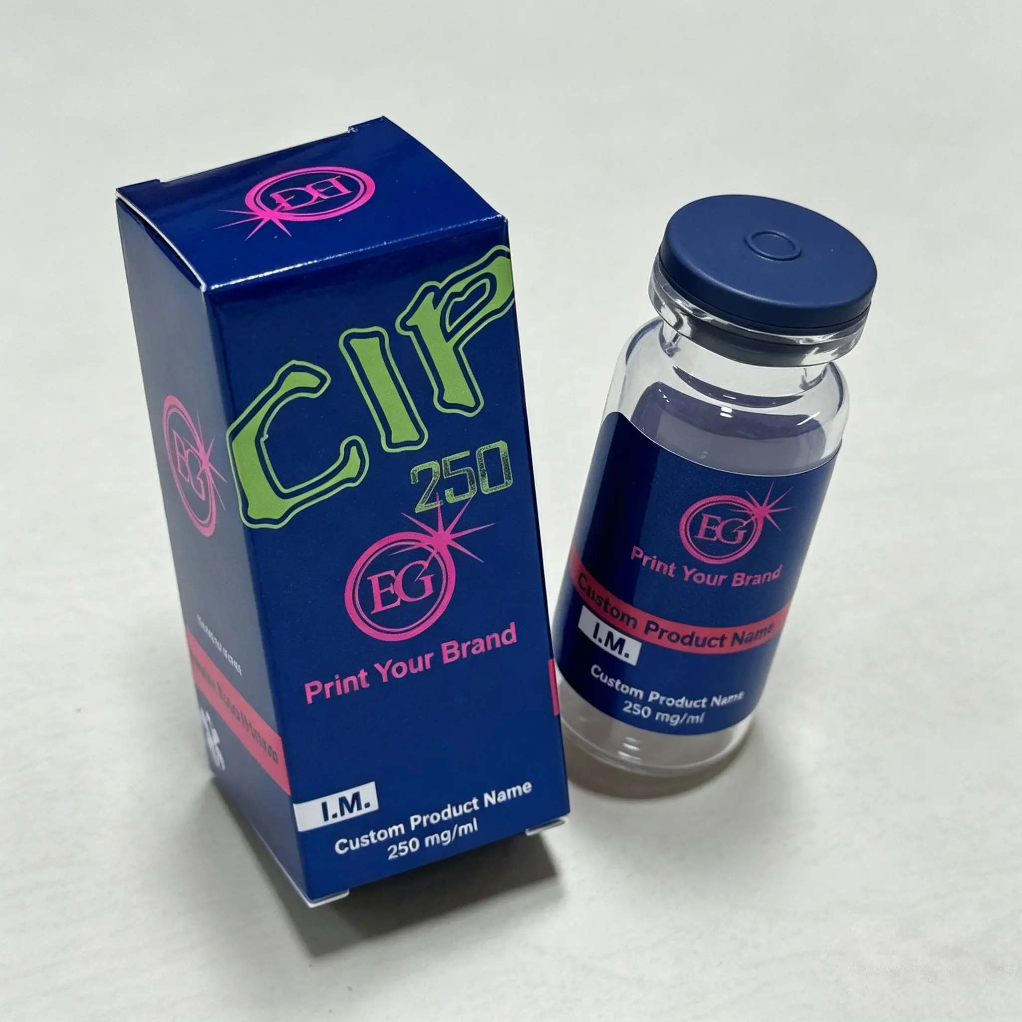 Protein Peptide Bottle Anti-tamper Hologram Labels,Custom Printed Boxes for 3ml 10ml Vials - zdjęcie 1
