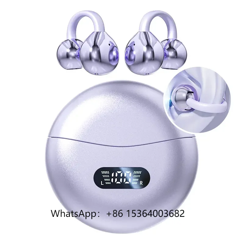 

TJXL-New Fashion AI HD TWS Earphones Open-Ear In-Ear Wireless Sports Earbuds with LED Battery Indicator JL Chipset for Sports Us