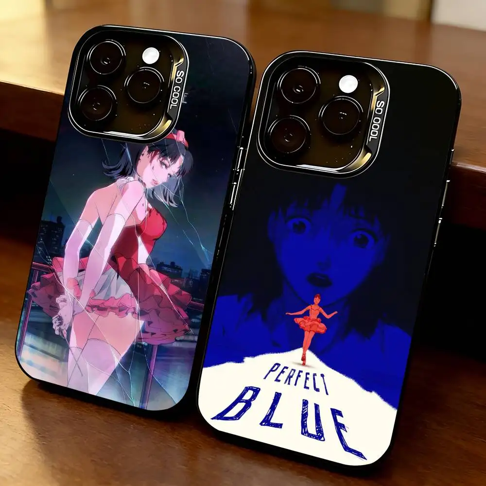 

P-Perfect B-Blue Mima-a Phone Case For iPhone 17,16,15,14,13,12,11 Plus,Pro Max,XS,Colorful Silver Black Cover