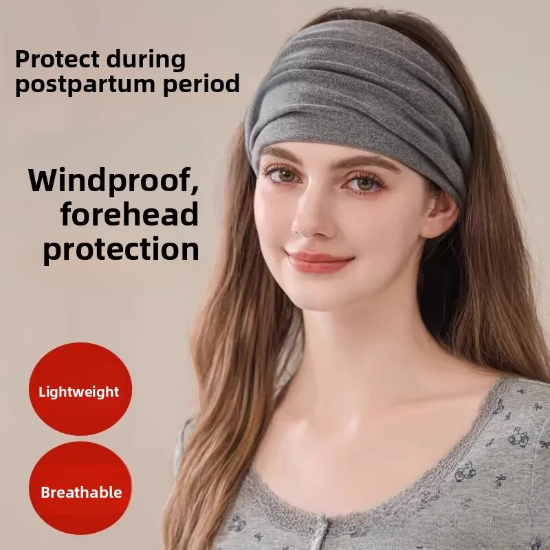 Postpartum Sleep Cap Lightweight Non-Choking Spring Summer Autumn Thin Headscarf Style Windproof Head Cover for Mothers