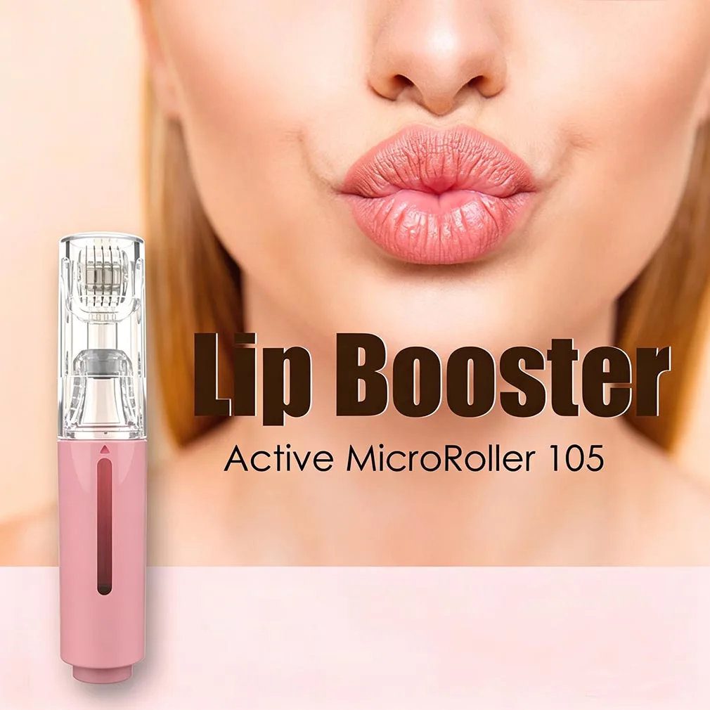 1/2/4/6pcs Derma Roller 0.2mm 105pcs Titanium Needle Lip BOOSTER Microneedle Dermaroller Face Massage Lip Beard Beauty Skin Care