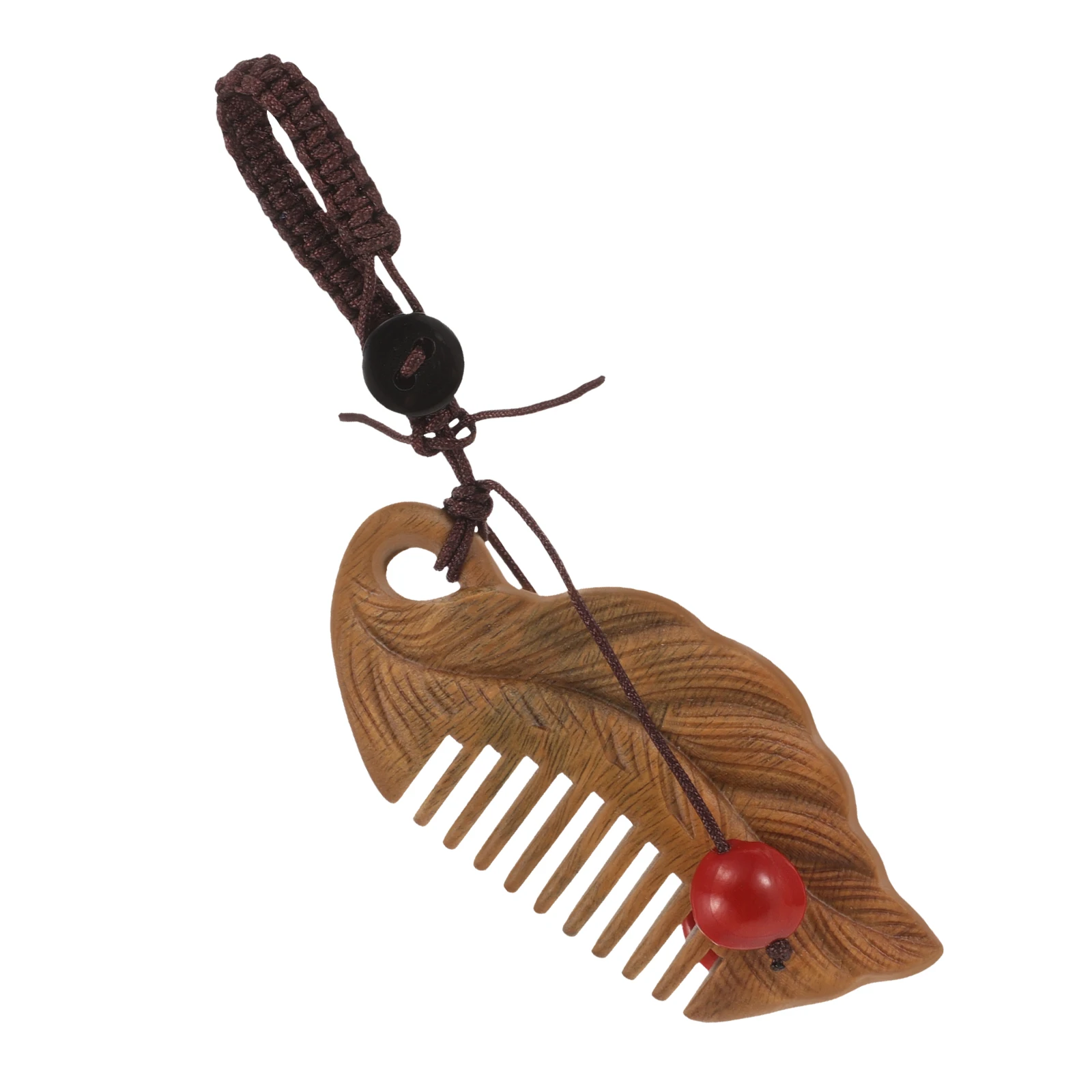 

S Comb Mini Fine Tooth Combs Women Travel Hair Massager Scalp Small Wooden H made Natural Aroma Accessories Keychain Bag