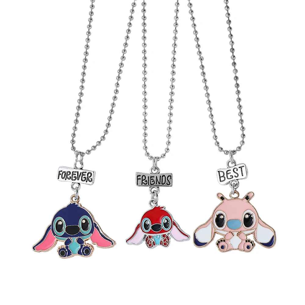 

Дисней милый мультфильм анимация Лило и Стич письмо кулон ожерелье навсегда лучший друг подходит подарок для друзей