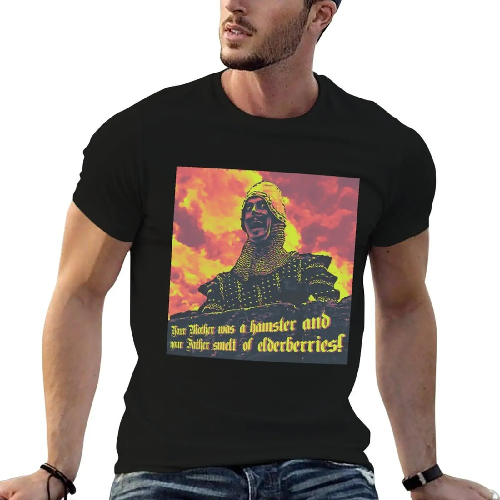Your Mother was a hamster and your Father smelt of elderberries T-Shirt blanks korean fashion mens big and tall t shirts