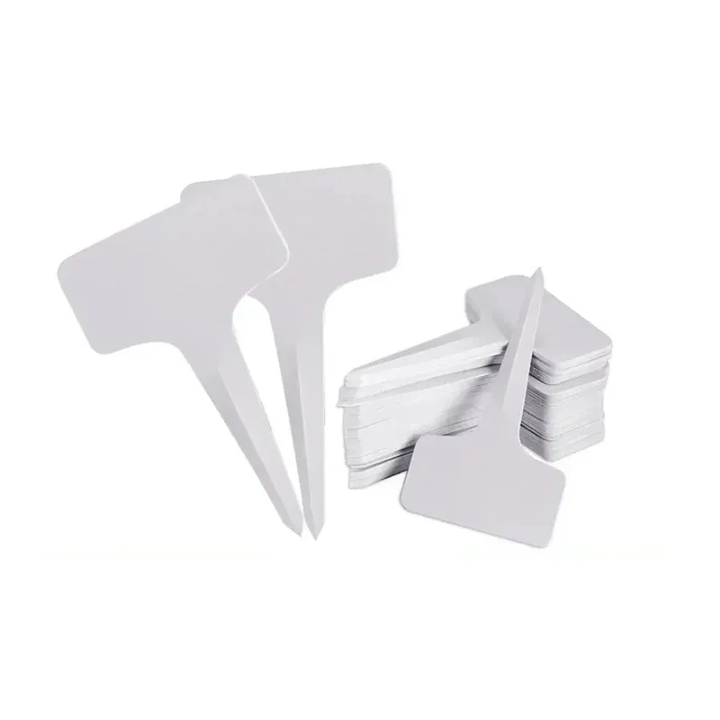 Waterproof Garden Labels PVC T Shape For Plant Identification In Nurseries And Gardens