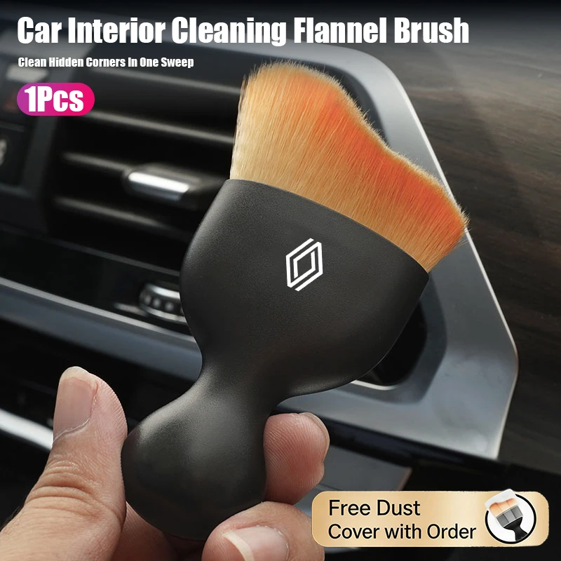 Cepillo de limpieza interior de coche, herramienta de limpieza para eliminación de polvo de grietas, para Renault Clio Sandero Captur Megane R5 4 E-tech Scenic Austral