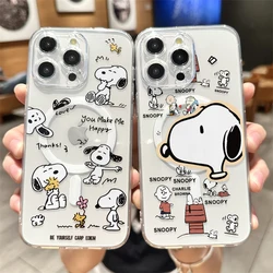 Snoopy Dog Cute Cartoon Anime With Magsafe Case For iPhone 16 15 14 13 12 11 Pro Max Magnetic Compatible Hard Shell Cover