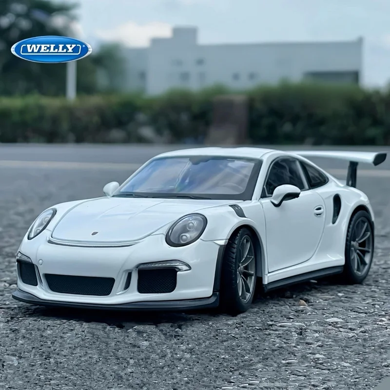 

WELLY 1:24 Porsche 911 GT3 RS модель спортивного автомобиля из сплава, литая под давлением металлическая гоночная супер-автомобиль, модель высокой моделирования, детская игрушка в подарок