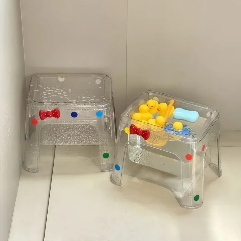 Thickened Storage Stool Foldable Living Room Shoe Changing Stool Toy Organizer Household Essential Practical And Functional