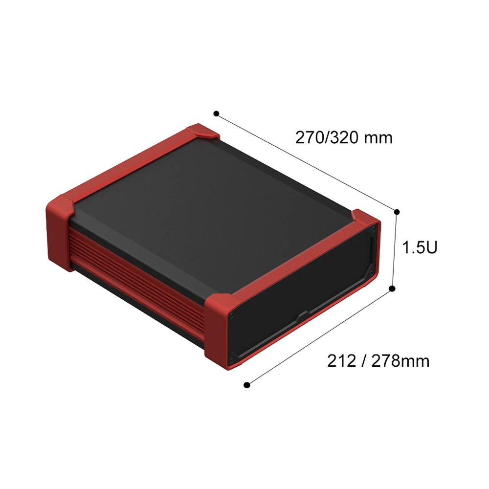 Yonggu Oem Manufacture Rack Mount Chassis Storage Amplifier Industrial Instrument Enclosure 1.5u Aluminum Server Case