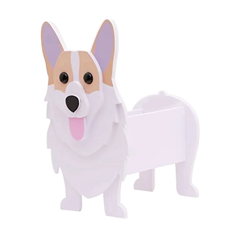 

MAKE-Corgi-Gifts For Corgi-Lovers, Corgi-Dog Planter Plant Pot, Cute Dog Flower Pot For Garden Decoration Durable Easy To Use
