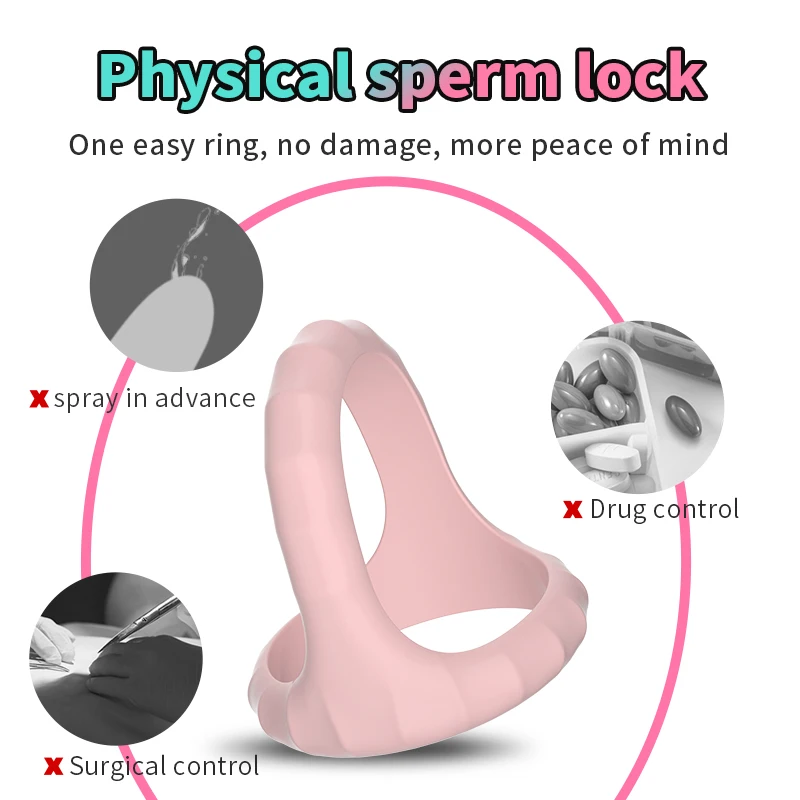 New Semen Lock Ring Upgrade Locking Ring for Men Penis Ring Delay Cock Ring Retarded Ejaculation Sex Toy SM Products for Gay Men