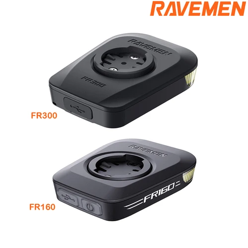 Imagen 2 del producto RAVEMEN FR300 FR160 Faro diurno para bicicleta AOM01 Soporte compatible con Garmin Wahoo GPS Seguridad en bicicleta Visibilidad lateral Luz delantera