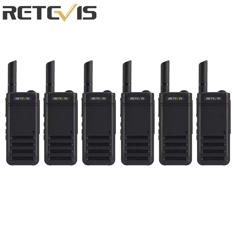 RB639 Walkie Talkie Retevis 6pcs Lightweight Walkie-Talkies Long Range Type-C Portable Two Way Radio Comunicador For Restaurant