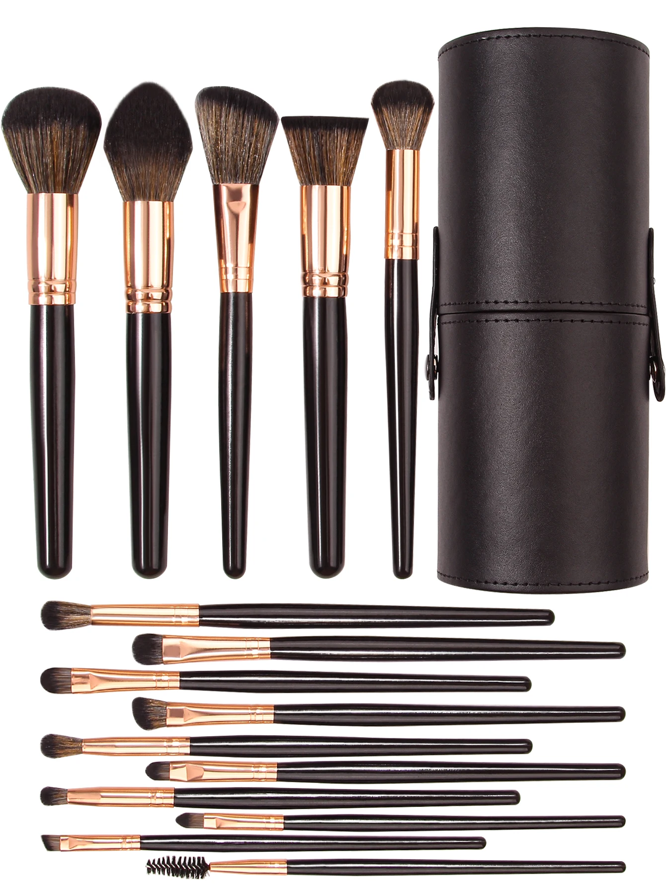 16PCS Professional Make Up Brush Set  Pink Cosmetics Makeup Brushes Cute Face Eye Makeup Brush Set with Bag