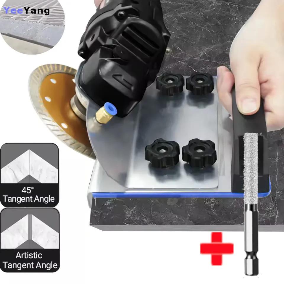 Режущая плитка, 45-градусная полировка кромок плитки, угловая шлифовальная машина, подставка для плитки 45, инструмент для фаски плитки