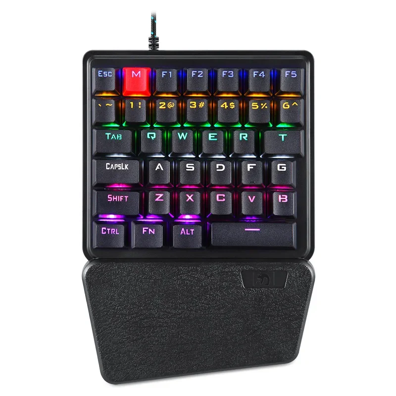 K106 Single Mobile Device Keyboard Gun God Throne Left Hand Mini Keyboard Mobile Game External with Handheld Computer Keyboard