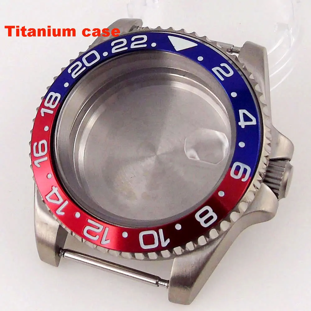 200m Waterproof Resistant Titanium Sub Watch Case 40mm for NH34 NH35 NH36 NH37 NH38 NH39 NH70 NH72 120Click Bezel