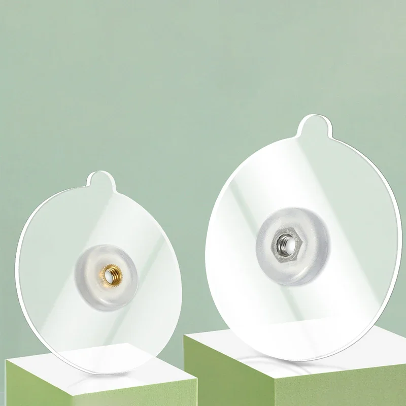 Stainless Steel No-Drill Adhesive Mount, M6 Screw Base With 1/4" Interface For Mobile Surveillance Camera Bracket Easy Install