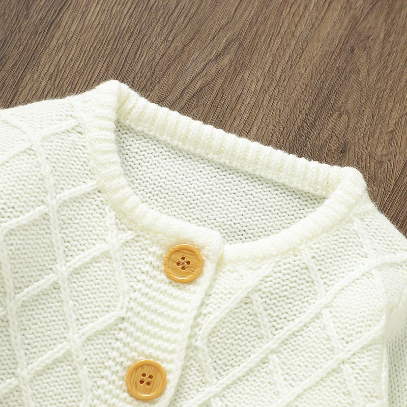 Herbst lässige Oberbekleidung Neugeborene Kinder Mädchen Kleidung setzt Winter volle Ärmel Strickwaren Bodys Kleinkind Winter Outfits 2 stücke