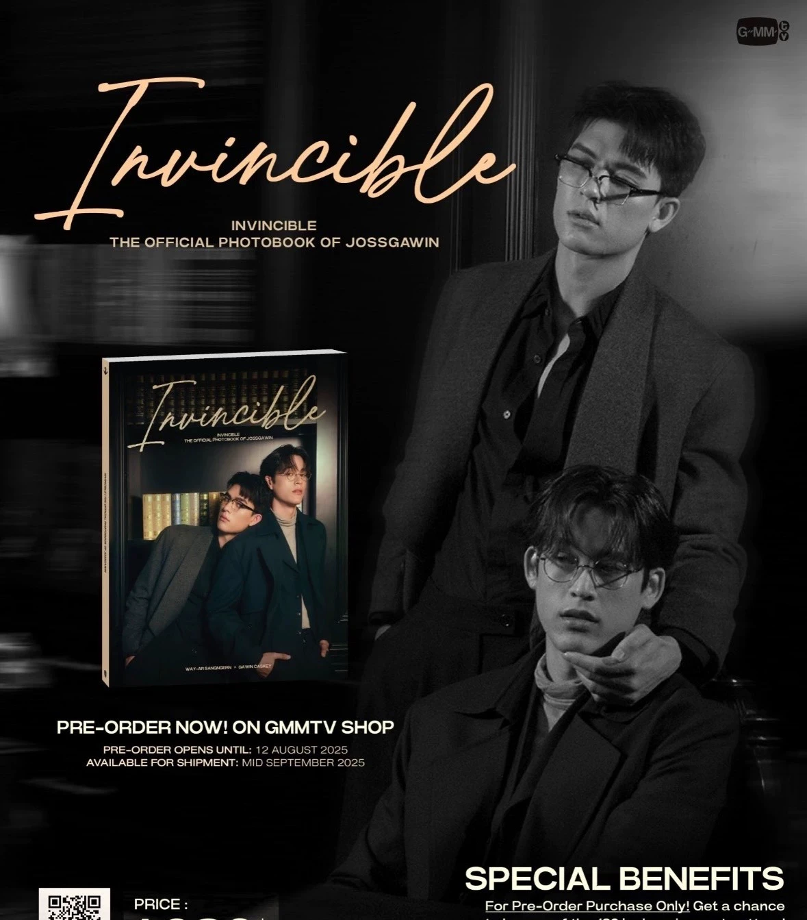 Official Pre-sale Gmmtv Thai Star JossGawin INVINCIBLE Photobook