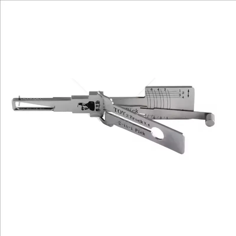 Original LISHI 2 IN 1 HU66 HU100 HON66 HU101 HU162T-8HU100R HU92 HY22 TOY2 TOY48 Lishi Pick-Tool Türöffnungswerkzeug Edelstahl – Detail 4