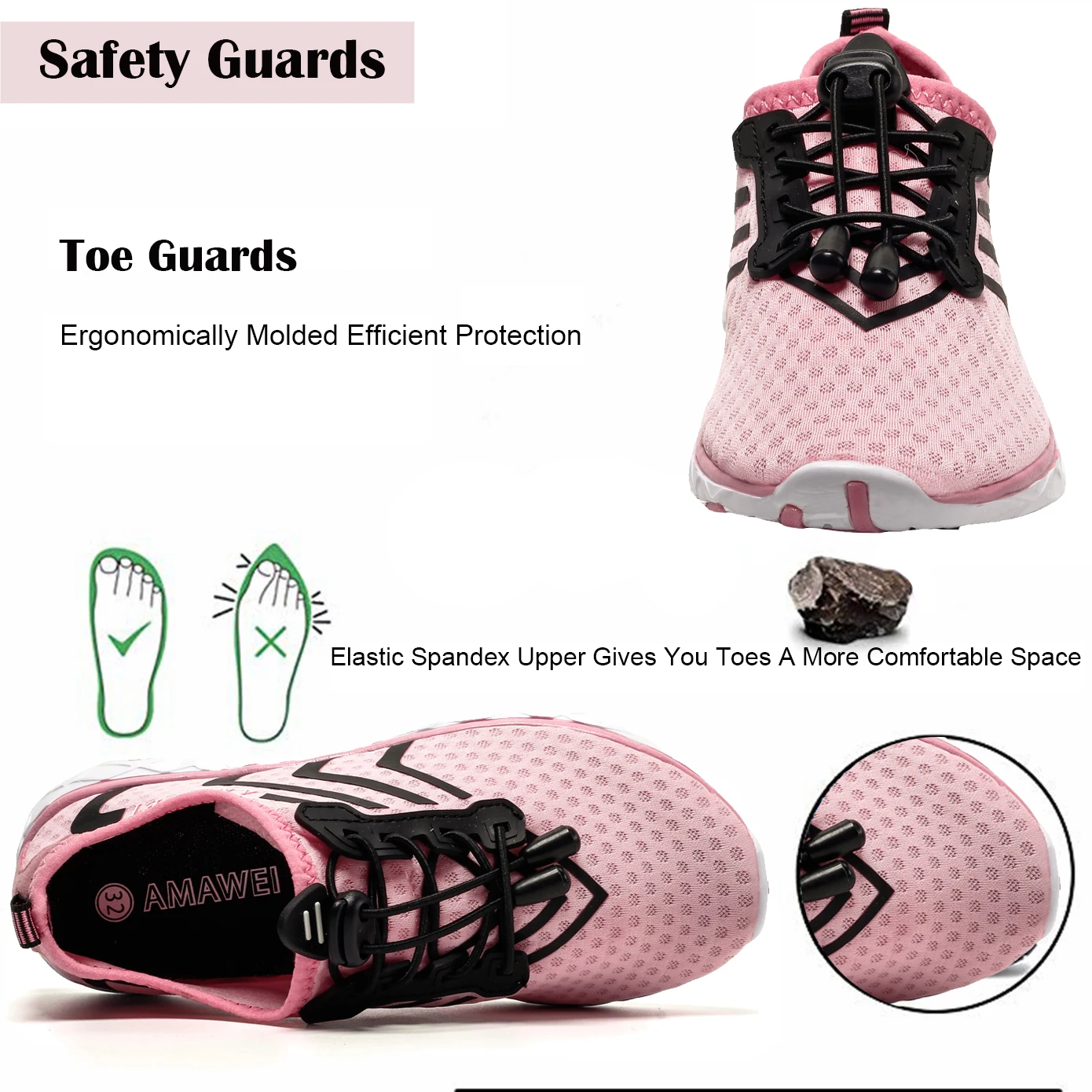 KID Students Barefoot Quick-Drying Beach Swimming Shoes Aqua Shoes Indoor Fitness Running Shoes Summer Water Shoes Jogging Shoes