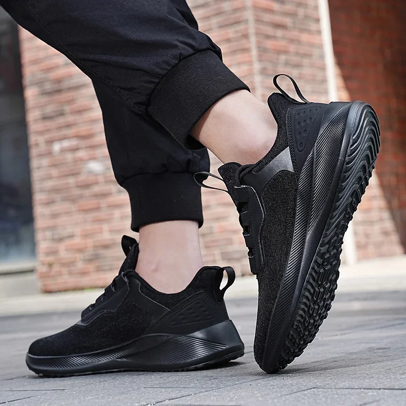 Men Sneakers 2023 New Casual Shoes Male Size 48 Black All-Match Soft-Soled Comfortable White Shoes Non-Slip Wear-Resistant Shoes