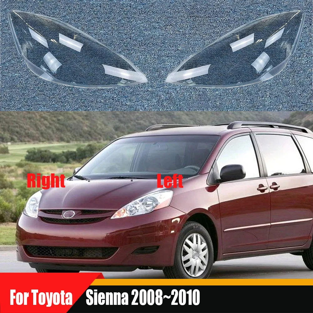 

For Toyota Sienna 2008 2009 2010 Headlamp Shell Transparent Mask Headlight Cover Lens Plexiglass Replace Original Lampshade