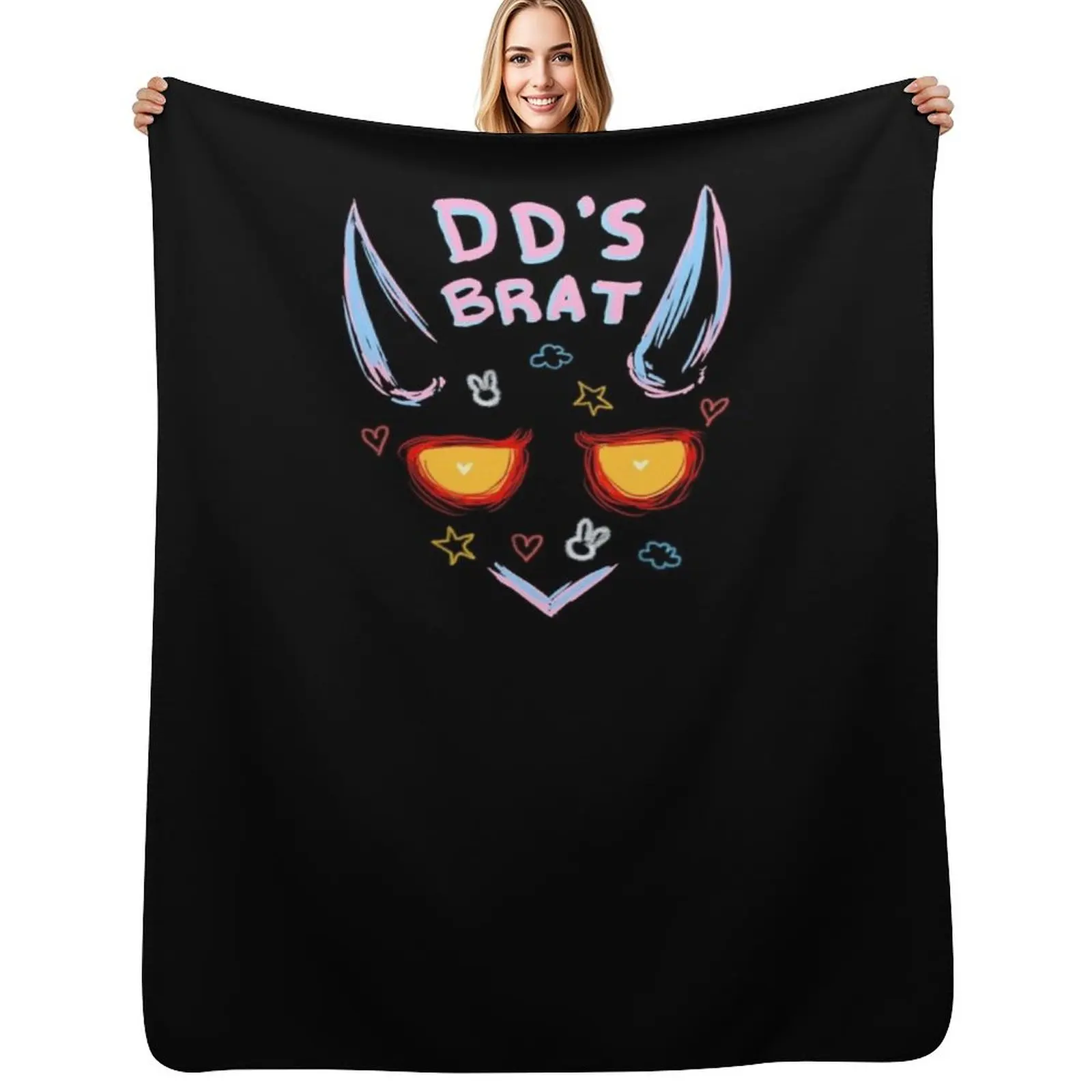 DD Scribbles Brat Throw Blanket Thins Bed Travel warm for winter Stuffeds For Sofa Thin Blankets