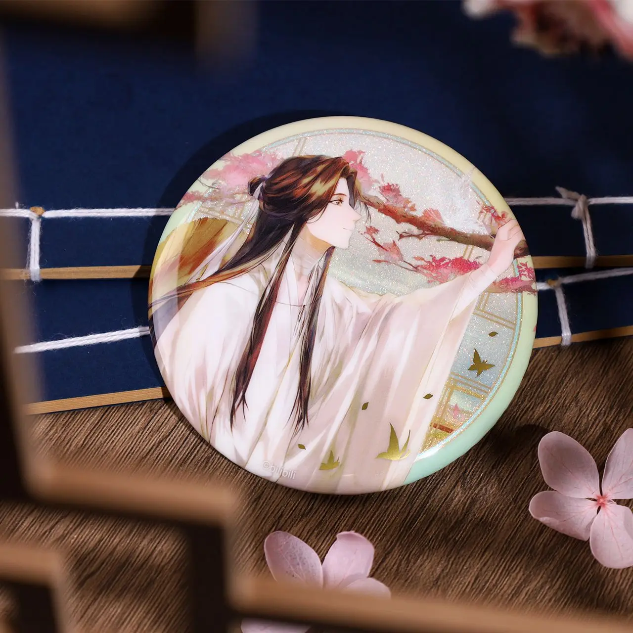 Anime Tian Guan Ci Fu TGCF Hua Cheng Xie Lian BL Cartoon Badge spilla Pin Display accessori puntelli Cosplay ufficiali carino