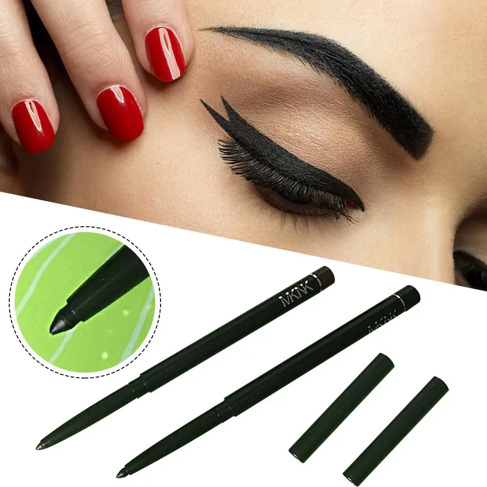 Lápiz Delineador de ojos mate suave para mujer, lápiz de Gel resistente al agua, duradero, negro, marrón, Gato ahumado, ojos blancos, Eyeliner L8E2