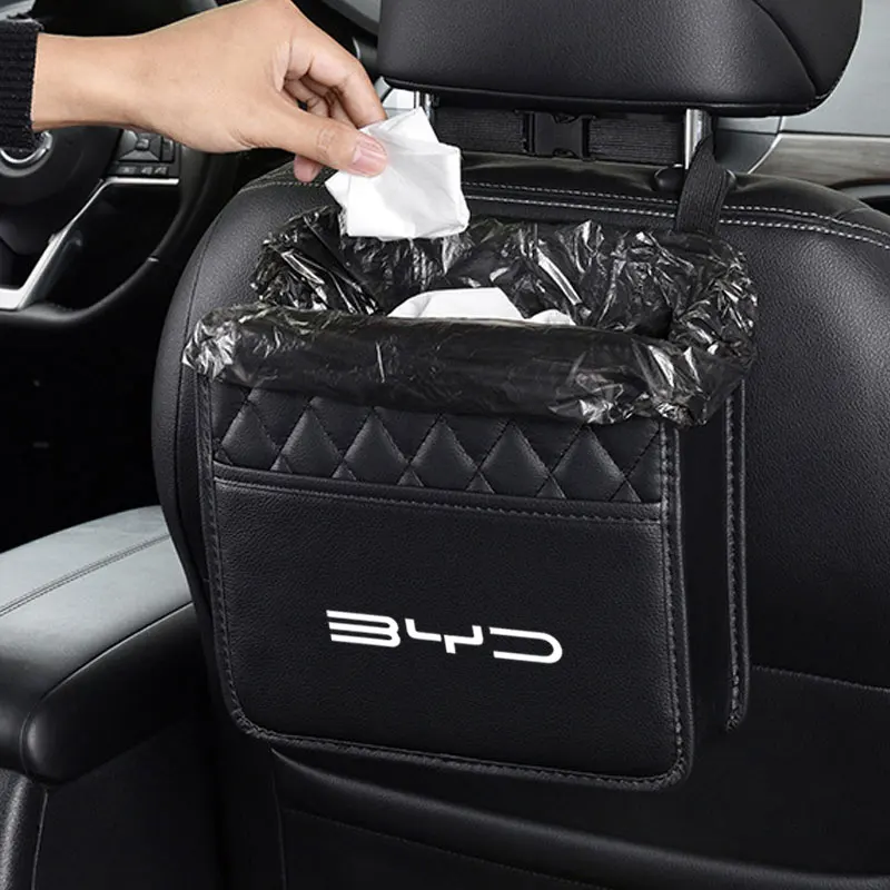 Car Seat Headrest Organizer Storage Holder For BYD M6 G3 G5 T3 13 F3 F0 S6 S7 E5 E6 L3 tang yuan atto3 song Covers Accessories