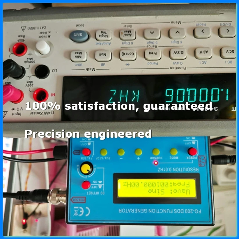 FG200 DDS Function Signal Generator Frequency Counter 0.01Hz - 500KHz Signal Source Module Sine+Square+Sawtooth Waveform-A07G