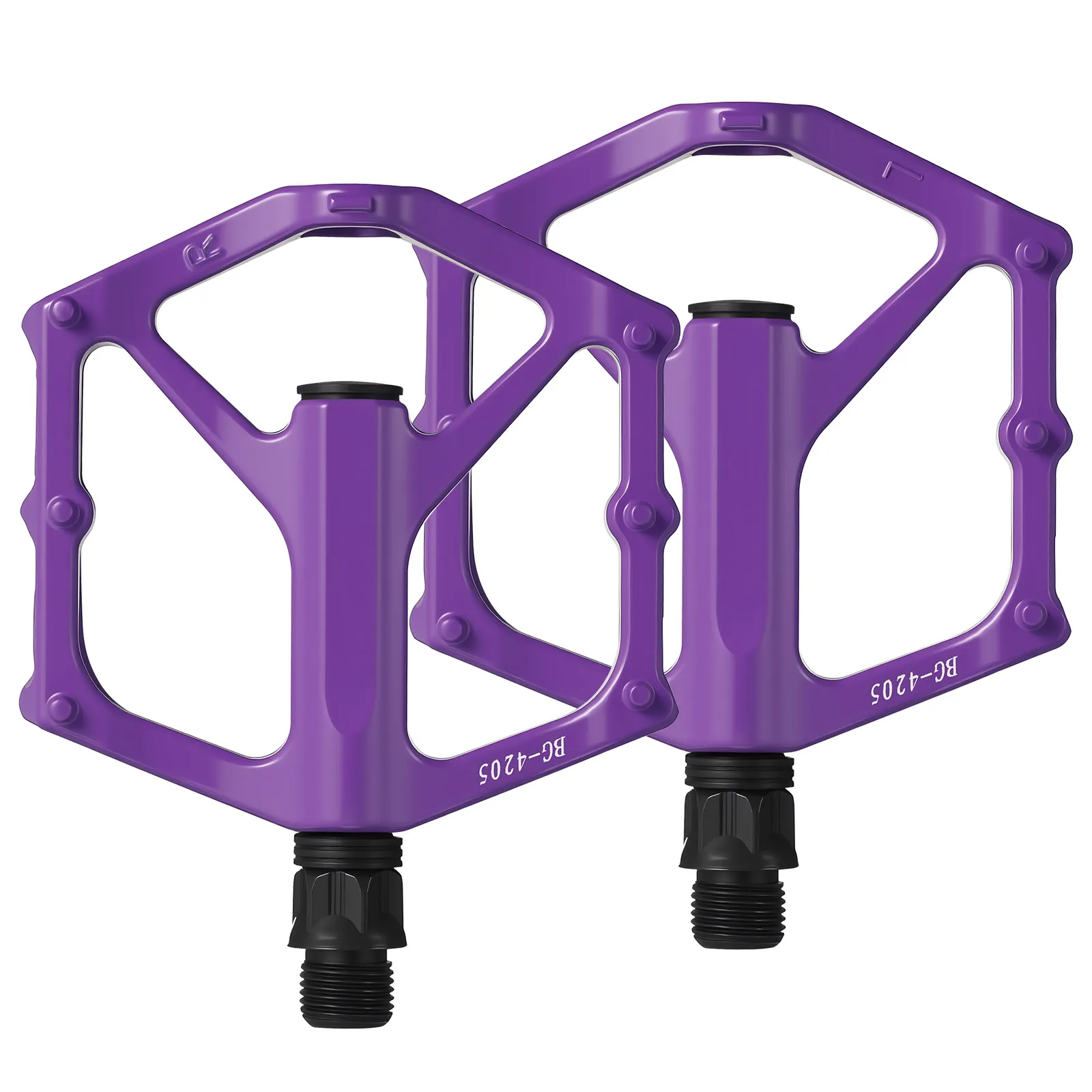 

1 Pair Aluminum Alloy Bike Replacement Flat Mountain Road Cycling Foot Non-Slip Large Platform Adult Outdoor Riding Pedals For