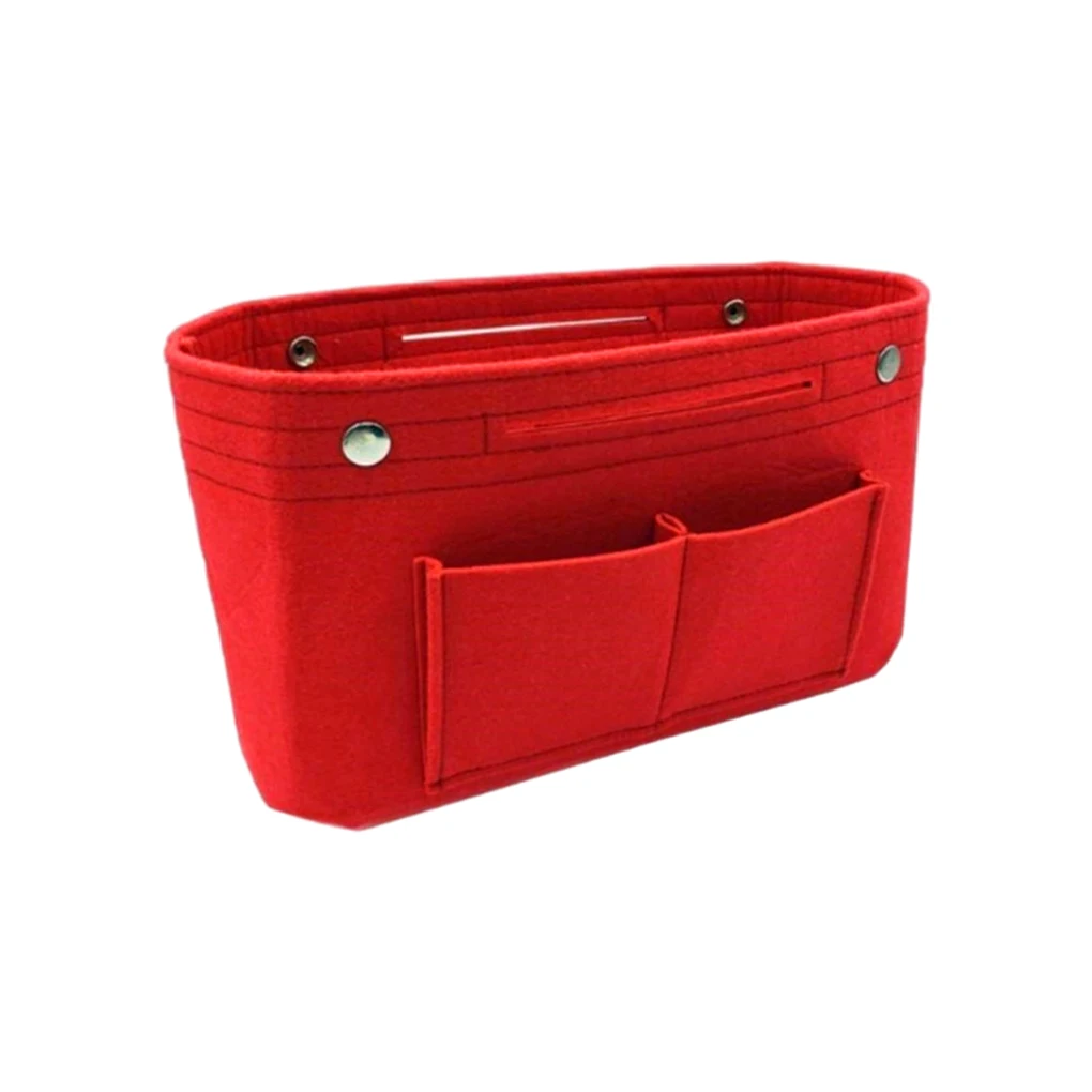 

Efficient And Space-saving Felt Insert Bag Storage Large Capacity Makeup Organizer Inner Bags