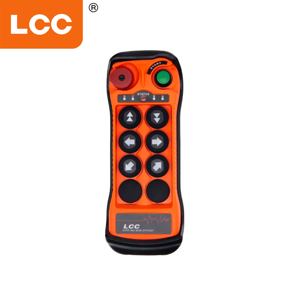รีโมทคอนโทรลไร้สาย LCC QA600 กันน้ำระดับ IP67 6 ปุ่ม สำหรับรถปั๊มคอนกรีต