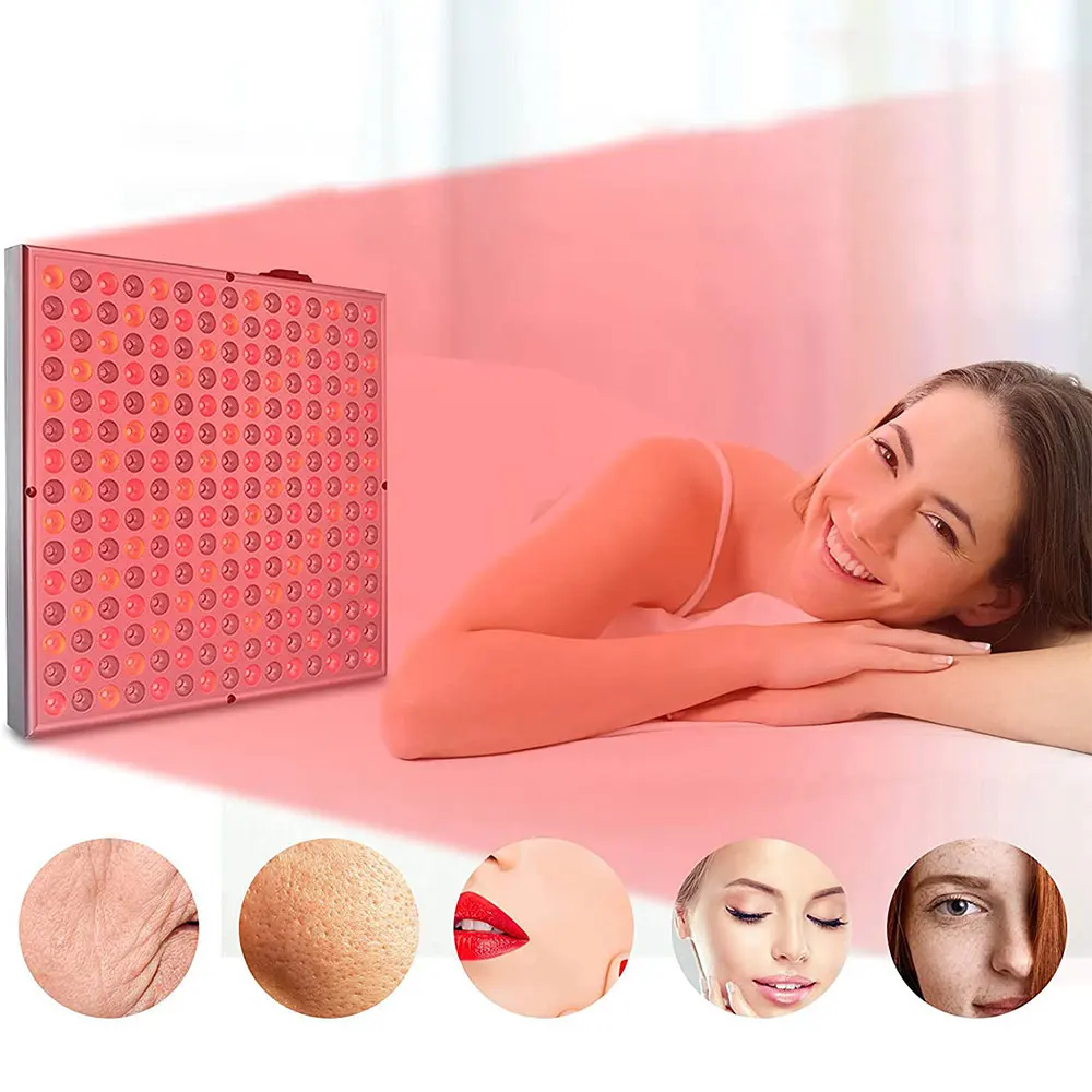 الضوء الأحمر 45 واط LED مصباح لوحة العلاج للوجه مكافحة الشيخوخة العناية بالبشرة الجمال 225 مصباح ليد الجسم لتخفيف الآلام أداة العلاج الطبيعي