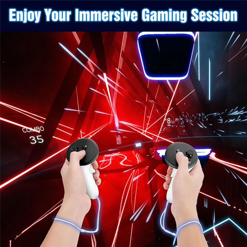 B50B-أشرطة معصم قابلة للتعديل لـ Meta /3S - أحزمة يد متينة وآمنة لوحدة التحكم لسهولة التركيب #3