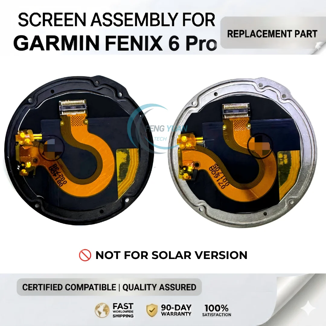 For Garmin Fenix 6 Pro 47mm LCD Display Screen Replacement Watch Repair Parts