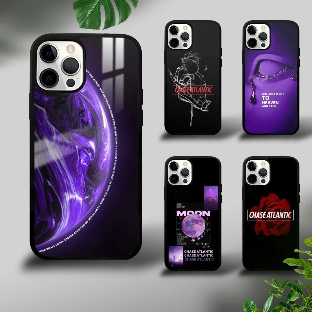 C- Chase music A- Atlantic Phone Case For iPhone 16 15 14 13 12 11 Pro Xs Max Mini Plus Celulares Hard Funda