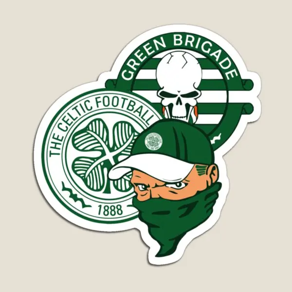 Green Brigade Ultras Celtic  Magnet for Fridge Organizer Home  Kids Funny Colorful Decor Magnetic Toy Stickers Baby Refrigerator