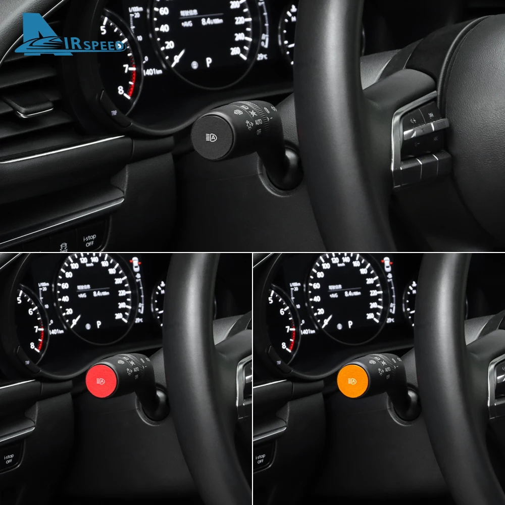 2PCS Top Suede Trim LHD RHD Sticker For Mazda 3 BP Axela CX30 CX-30 2019 2020 2021 2022 2023 2024 2025 Car Wiper Shift Lever view 6