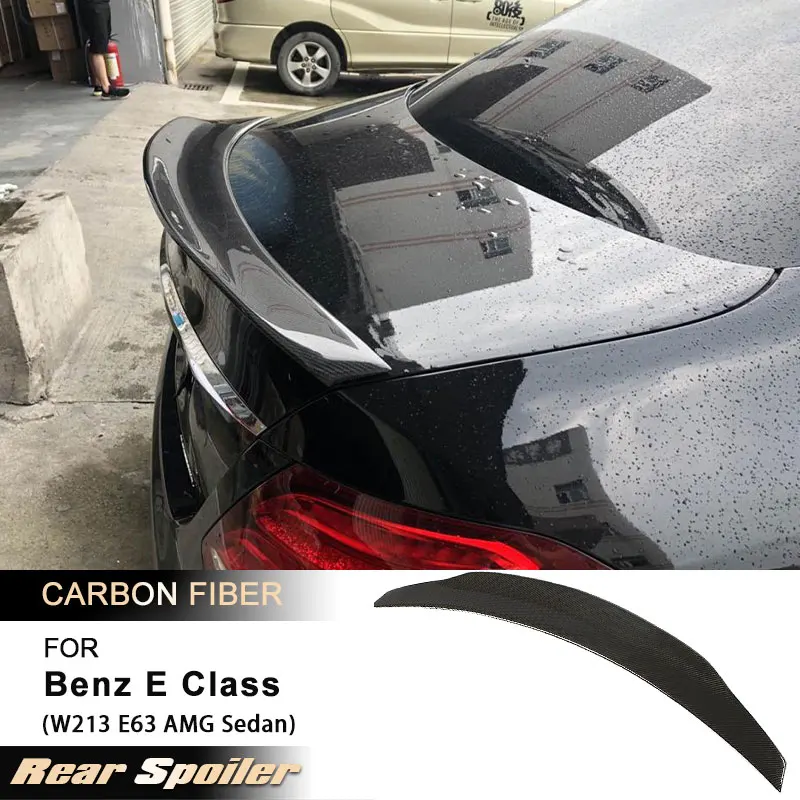 

Автомобильный задний спойлер багажника, крылья для Mercedes Benz E Class W213 E63 AMG Sedan 2016-2019, авто задний спойлер, крыло багажника, губа из углеродного волокна