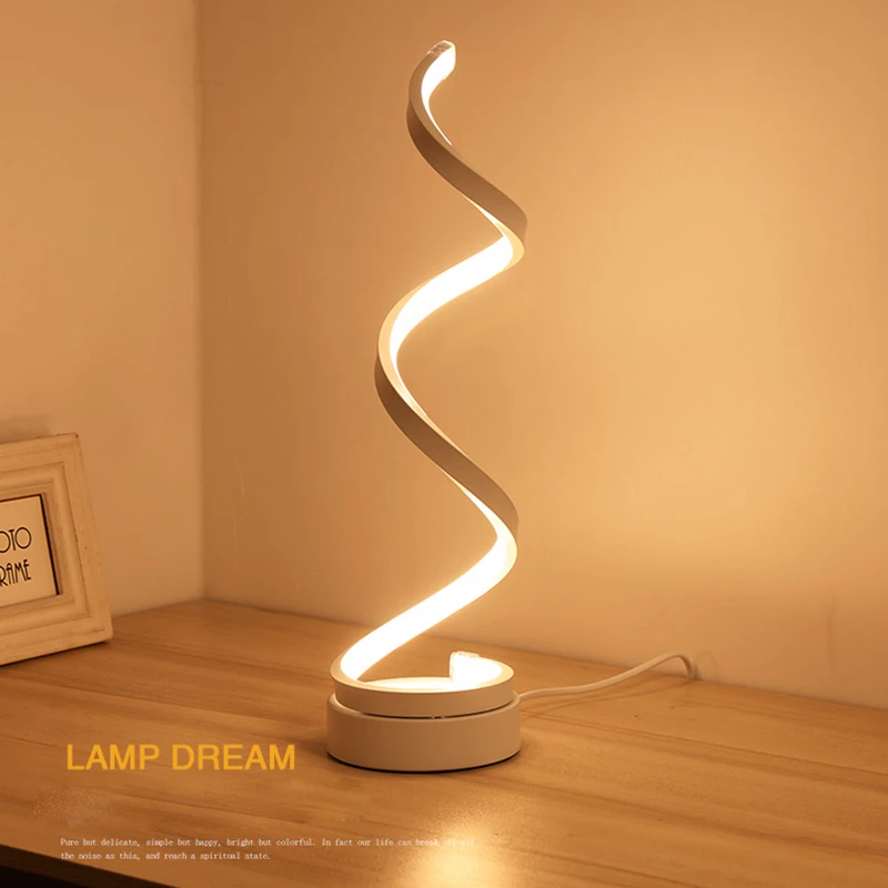 

LED Desk Lamp Eye Protection Aluminium Dimmable Bedroom Bedside Nordic Fashion Bar Living Room Bedroom Night Light Decoration