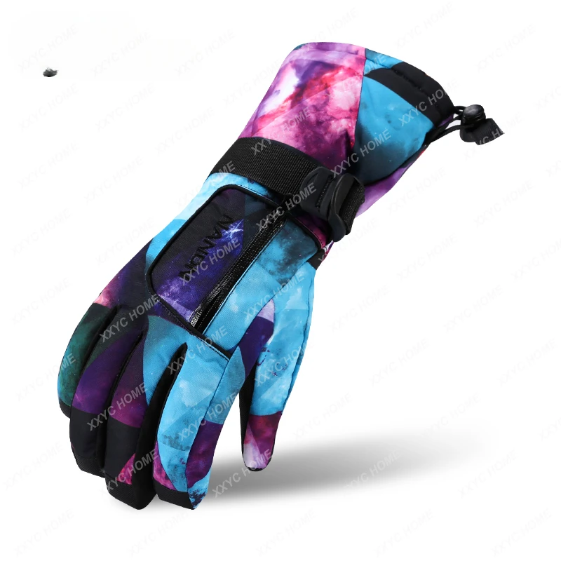 

Winter Children's Ski Gloves Windproof, Waterproof and Warm Gloves Cold-Proof Biking Mountain Climbing Cotton Gloves