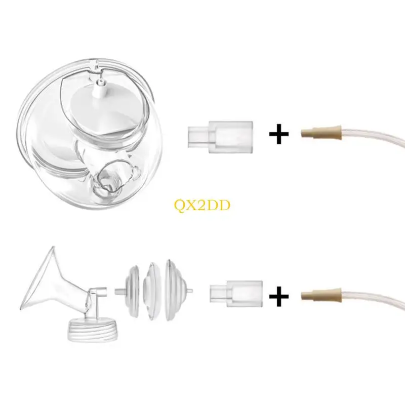 Đầu nối máy bơm vú QX2D Bộ chuyển đổi ống đeo bằng máy bơm vú có thể đeo được Silicone Connector Silicone Connector